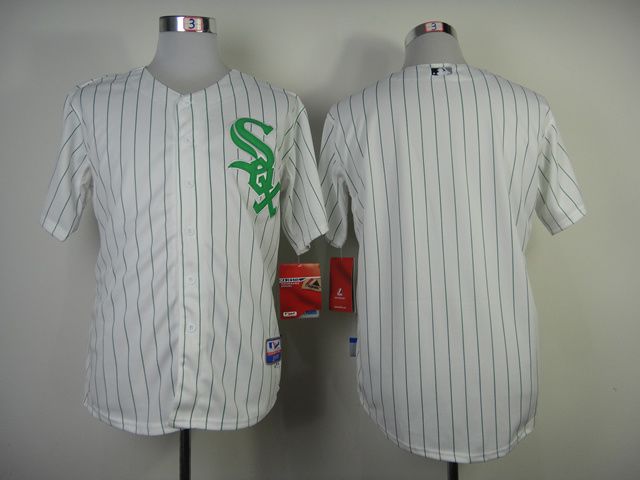 Men Chicago White Sox Blank White Stripe MLB Jerseys->youth mlb jersey->Youth Jersey